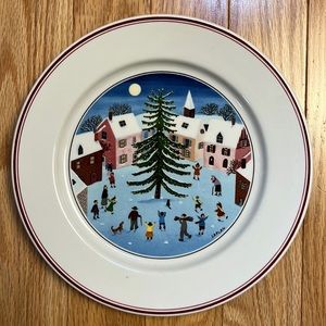 Villeroy & Boch desert/salad Plate, Design Naïf Christmas pattern by Laplau
